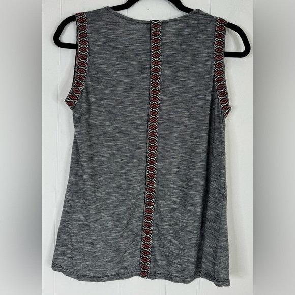 W5 Anthropologie Tribal Accent Heathered Tank Medium - Picture 6 of 8